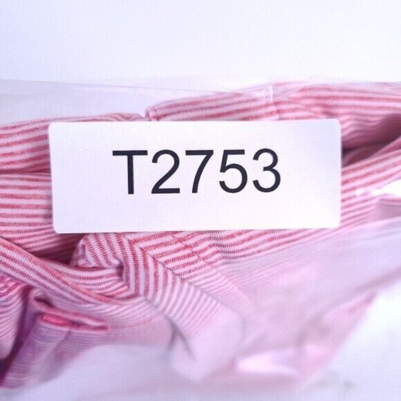 Johnnie-O Pink Stripe Performance Golf Polo Shirt XL - Picture 7 of 9